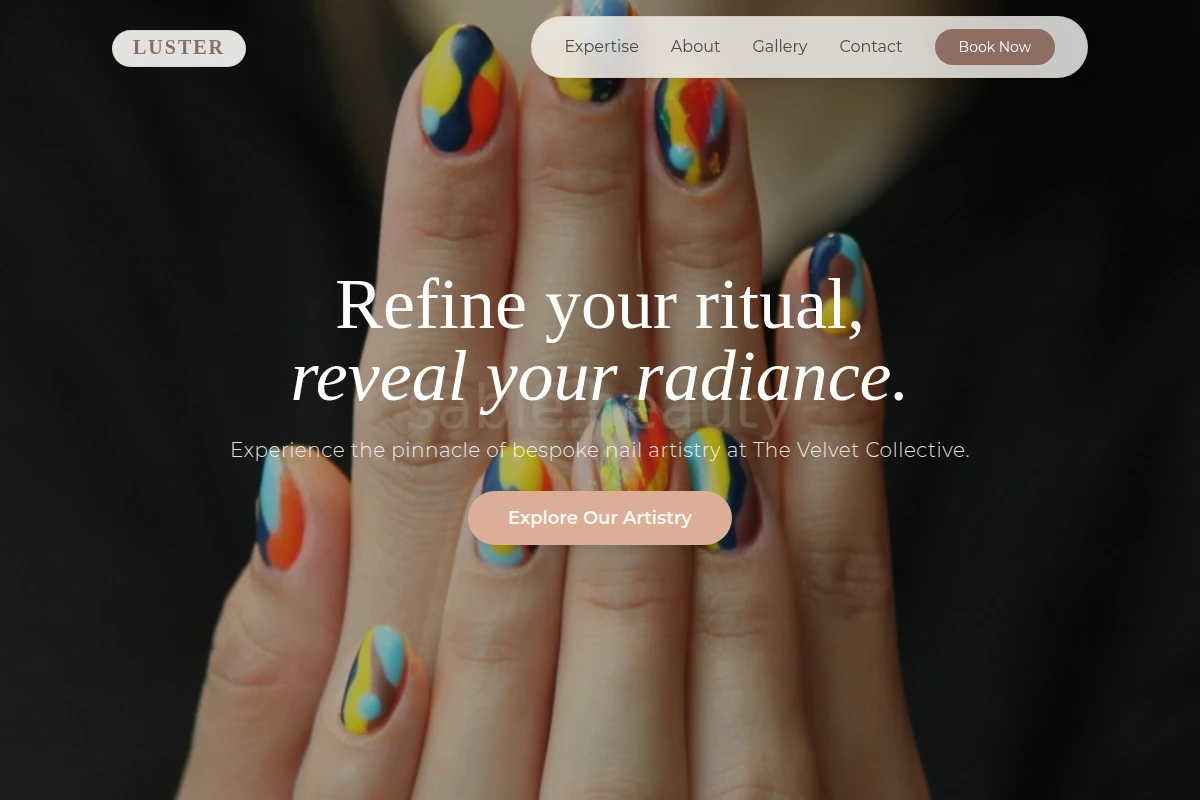 Luster Nail Art