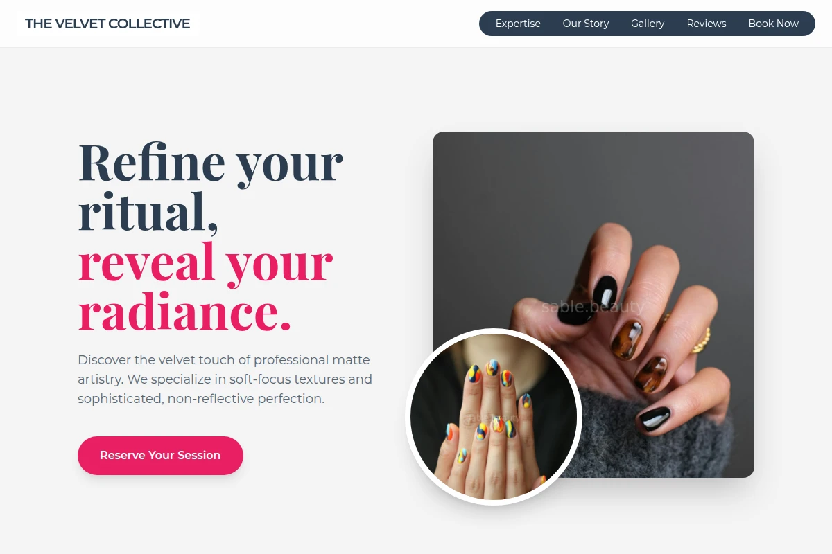 Matte Nail Art